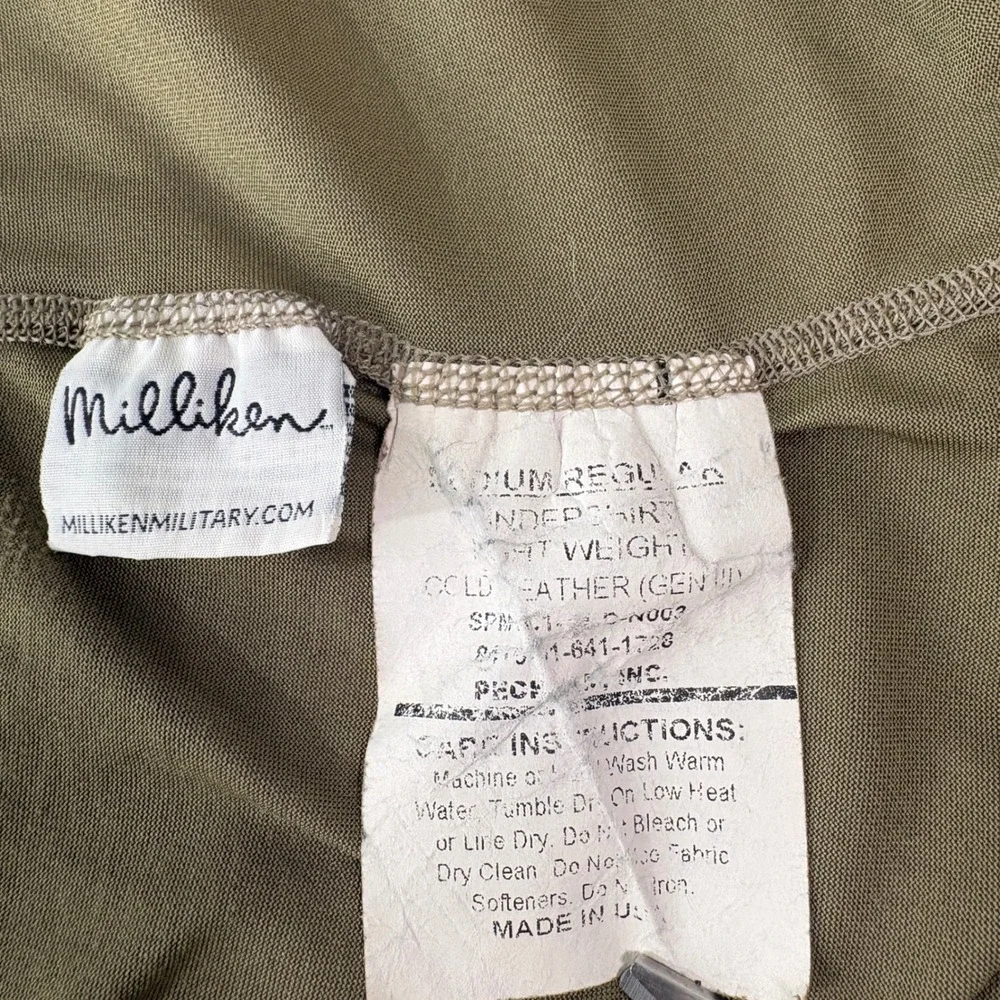 Milliken military undershirt